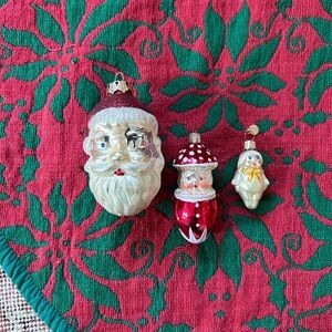 Vintage Christmas Ornaments Set